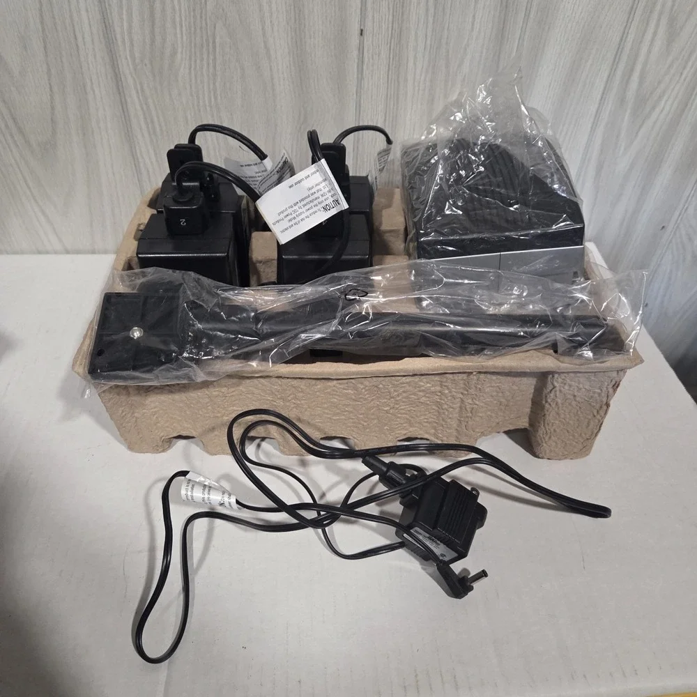 GE Pro Line Wireless Lights & Sounds Of Christmas Transmitter 4 Receivers 2008